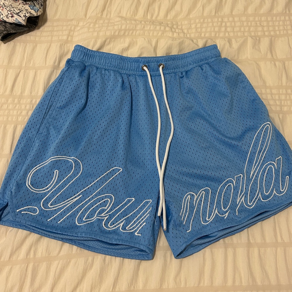 YoungLA Blue Athletic Shorts